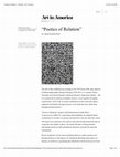 Research paper thumbnail of "Poetics of Relation" at Pérez Art Museum Miami, Art in America (print)