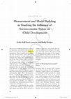 Research paper thumbnail of Measurement and Model Building in Studying the Influence of Socioeconomic Status on Child Development