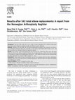 Research paper thumbnail of Results after 562 total elbow replacements: A report from the Norwegian Arthroplasty Register