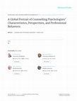 Research paper thumbnail of A global portrait of counseling psychology