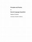 Research paper thumbnail of Principles and Practice in Second Language Acquisition