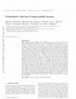 Research paper thumbnail of Probabilistic selection of high-redshift quasars