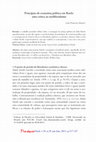 Research paper thumbnail of Princípios de economia política em Rawls: uma crítica ao neoliberalismo