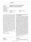 Research paper thumbnail of Estabilidad diagnóstica del trastorno bipolar