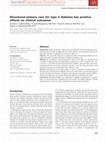 Research paper thumbnail of Structured primary care for type 2 diabetes has positive effects on clinical outcomes