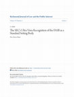 Research paper thumbnail of The SEC' s Ultra Vires Recognition of the FASB as a Standard Setting Body