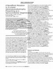 Research paper thumbnail of Novel exon 3B proteolipid protein gene mutation causing late-onset spastic paraplegia type 2 with variable penetrance in female family members