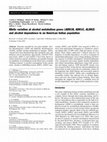 Research paper thumbnail of Allelic variation at alcohol metabolism genes ( ADH1B , ADH1C , ALDH2 ) and alcohol dependence in an American Indian population