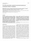 Research paper thumbnail of The meiotic protein SWI1 is required for axial element formation and recombination initiation in Arabidopsis