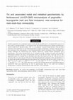 Research paper thumbnail of Tin and associated metal and metalloid geochemistry by femtosecond LA-ICP-QMS microanalysis of pegmatite–leucogranite melt and fluid inclusions: new evidence for melt–melt–fluid immiscibility