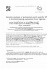 Research paper thumbnail of Genetic analysis of autosomal and Y-specific STRs in the Karimojong population from Uganda