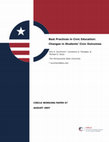 Research paper thumbnail of Best Practices in Civic Education: Changes in Students' Civic Outcomes