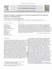 Research paper thumbnail of Impact of industry competition on contract manufacturing: An empirical study of U.S. manufacturers