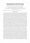 Research paper thumbnail of Apprentissage par Imitation pour l'Autonomie des Acteurs Virtuels