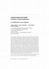 Research paper thumbnail of Comportements perceptifs d'acteurs virtuels autonomes : une application des cartes cognitives