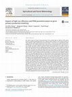 Research paper thumbnail of Impacts of light use efficiency and fPAR parameterization on gross primary production modeling