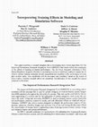 Research paper thumbnail of Incorporating Training Effects in Modeling and Simulation Software