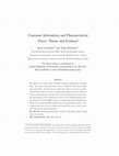 Research paper thumbnail of Consumer Information and Pharmaceutical Prices: Theory and Evidence