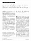 Research paper thumbnail of Chewing Ability and Tooth Loss: Association with Cognitive Impairment in an Elderly Population Study