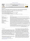 Research paper thumbnail of Patterns in pharyngeal airflow associated with sleep-disordered breathing