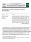 Research paper thumbnail of Environmental policy with upstream pollution abatement technology firms