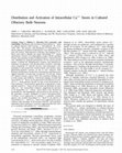 Research paper thumbnail of Distribution and activation of intracellular Ca2+ stores in cultured olfactory bulb neurons