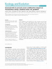 Research paper thumbnail of Seaweed fails to prevent ocean acidification impact on foraminifera along a shallow-water CO 2 gradient