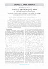 Research paper thumbnail of Two cases of takotsubo syndrome related to tracheal intubation/extubation