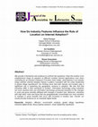 Research paper thumbnail of How Do Industry Features Influence the Role of Location on Internet Adoption?