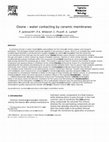 Research paper thumbnail of Ozone–water contacting by ceramic membranes