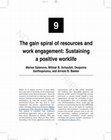 Research paper thumbnail of The gain spiral of resources and work engagement: Sustaining a positive worklife