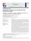 Research paper thumbnail of Postoperative complications and mortality after major gastrointestinal surgery