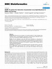 Research paper thumbnail of XHM: a system for detection of potential cross hybridizations in DNA microarrays