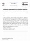 Research paper thumbnail of Bus for Urban Public Transport: Energy Performance Optimization