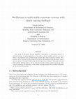 Research paper thumbnail of Oscillation in multi-stable monotone system with slowly varying positive feedback