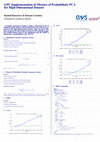 Research paper thumbnail of GPU Implementation of Mixture of Probabilistic PCA for High-Dimensional Dataset