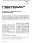 Research paper thumbnail of Coenzyme Q10 prevents accelerated cardiac aging in a rat model of poor maternal nutrition and accelerated postnatal growth