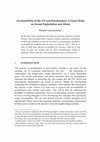 Research paper thumbnail of Accountability of the UN and Peacekeepers - A Focus Study on Sexual Exploitation and Abuse