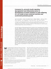 Research paper thumbnail of Coenzyme Q10 prevents insulin signaling dysregulation and inflammation prior to development of insulin resistance in male offspring of a rat model of poor maternal nutrition and accelerated postnatal growth