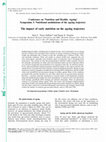 Research paper thumbnail of The impact of early nutrition on the ageing trajectory