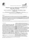 Research paper thumbnail of Magnetic and X-ray diffraction investigation on Mg1−xMn2+xO4 spinels