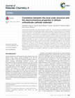 Research paper thumbnail of Correlation between the local scale structure and the electrochemical properties in lithium orthosilicate cathode materials