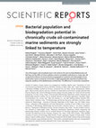 Research paper thumbnail of Bacterial population and biodegradation potential in chronically crude oil-contaminated marine sediments are strongly linked to temperature