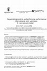 Research paper thumbnail of Negotiating control and achieving performance in international joint ventures: A conceptual model