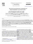 Research paper thumbnail of Structural and electronic properties of poly(3-thiophen-3-yl-acrylic acid)