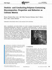 Research paper thumbnail of Dextrin- and Conducting-Polymer-Containing Biocomposites: Properties and Behavior as Cellular Matrix