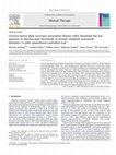 Research paper thumbnail of Cervical lateral glide increases nociceptive flexion reflex threshold but not pressure or thermal pain thresholds in chronic whiplash associated disorders: A pilot randomised controlled trial