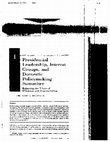 Research paper thumbnail of Presidential Leadership, Interest Groups, and Domestic Policymaking Summitry: Balancing the Values of Efficiency and Representation