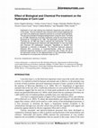 Research paper thumbnail of Effect of Biological and Chemical Pre-treatment on the Hydrolysis of Corn Leaf