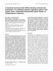 Research paper thumbnail of A bacterial hormone (the SCB1) directly controls the expression of a pathway-specific regulatory gene in the cryptic type I polyketide biosynthetic gene cluster of Streptomyces coelicolor